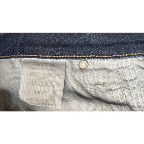 Womens Riders By Lee Blue Denim Jeans Relaxed Fit Straight Leg Stretch Size 16P - Picture 6 of 6